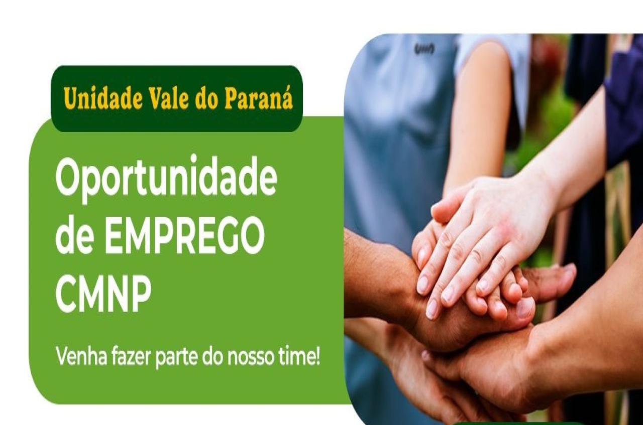 Vale do Paraná abre vagas de emprego em Ilha Solteira