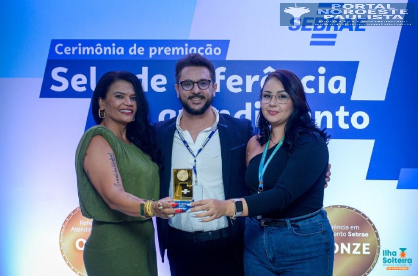 SEBRAE AQUI de Ilha Solteira conquista Selo Ouro de Referência em Atendimento
