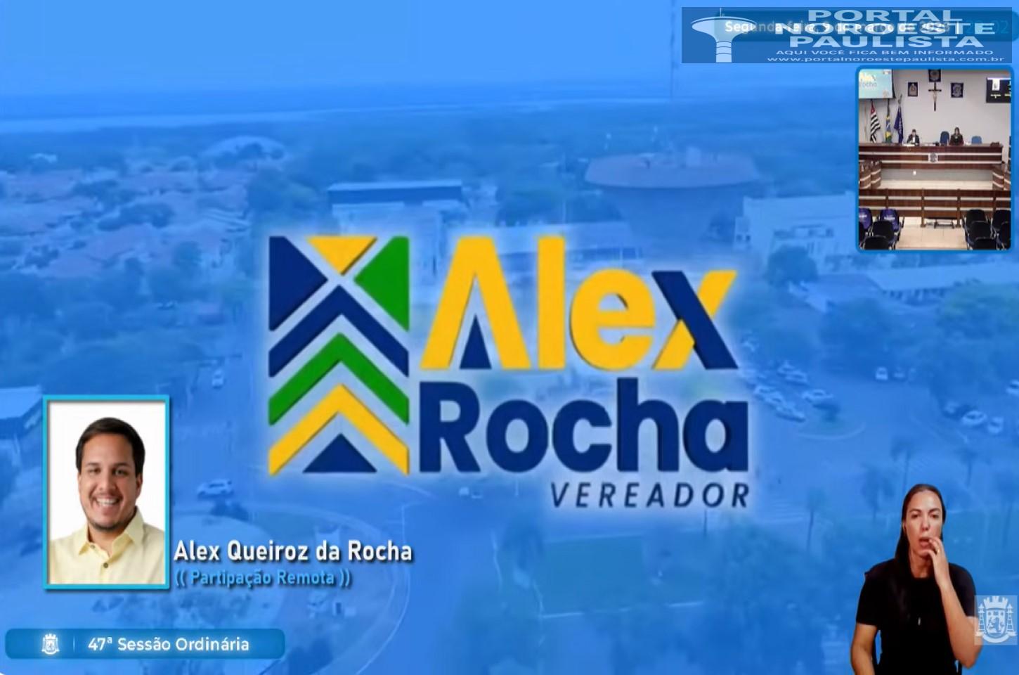 Vereador Alex Rocha presta homenagem às mulheres durante sessão da Câmara de Ilha Solteira