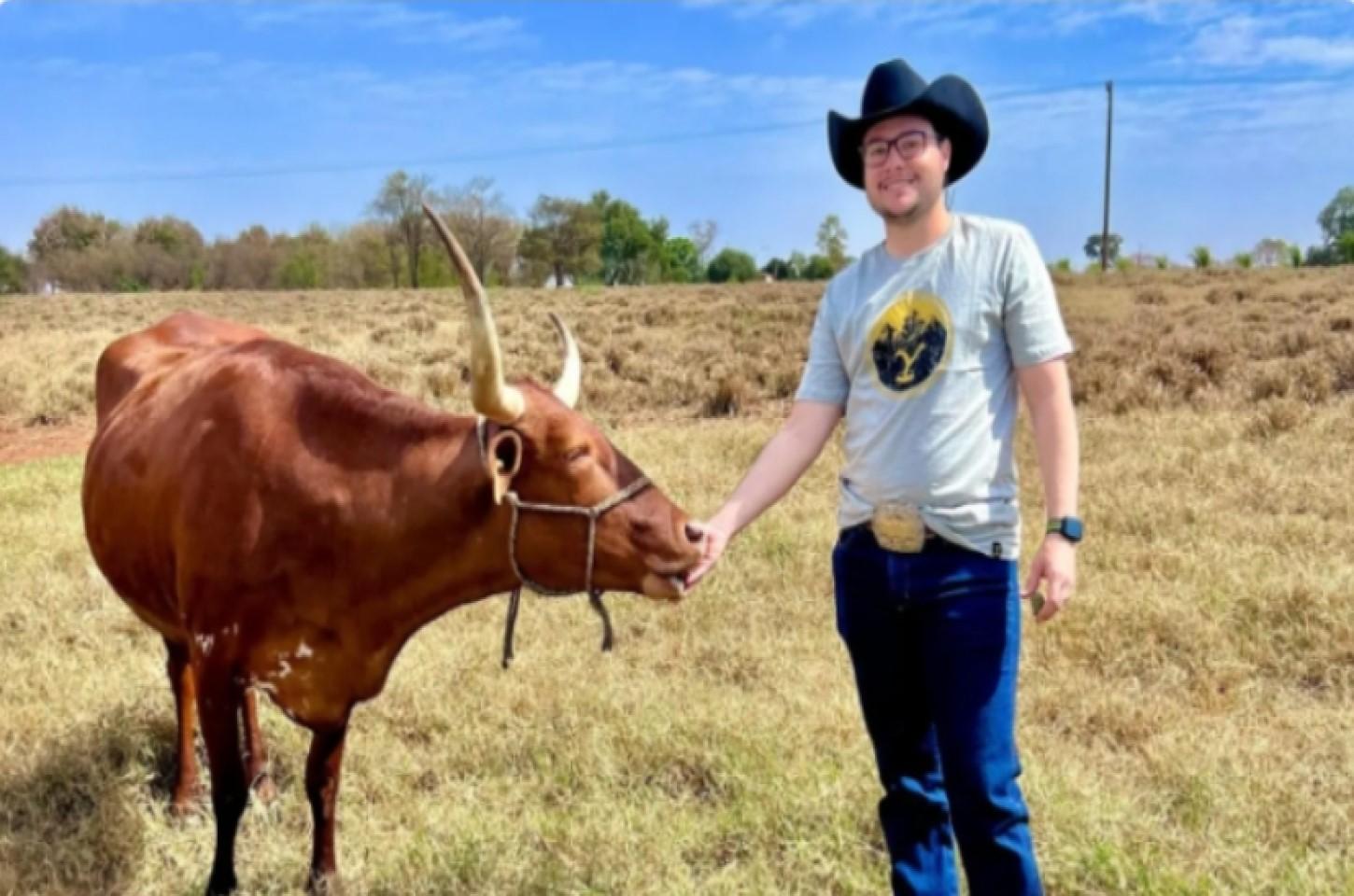 Andradina ganha destaque no Brasil pela criação da raça Texas Longhorn