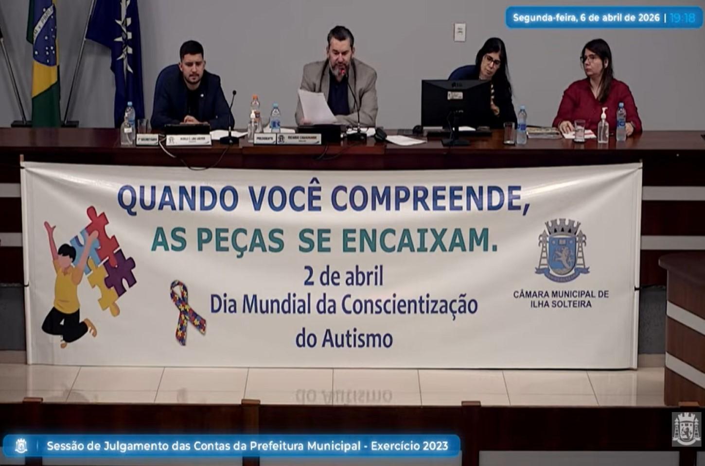 Câmara de Ilha Solteira inicia julgamento das contas do ex-prefeito referentes a 2023