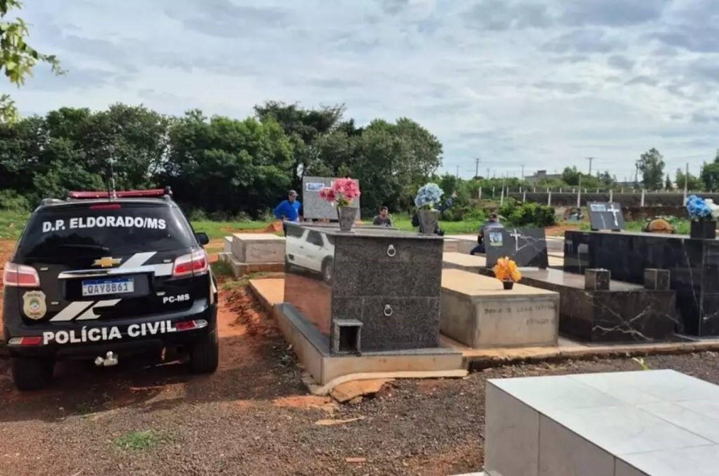 Túmulo de vítima de feminicídio é violado três dias após sepultamento em Eldorado