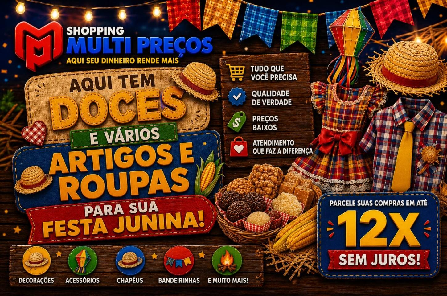 Tudo para sua Festa Junina esta aqui!