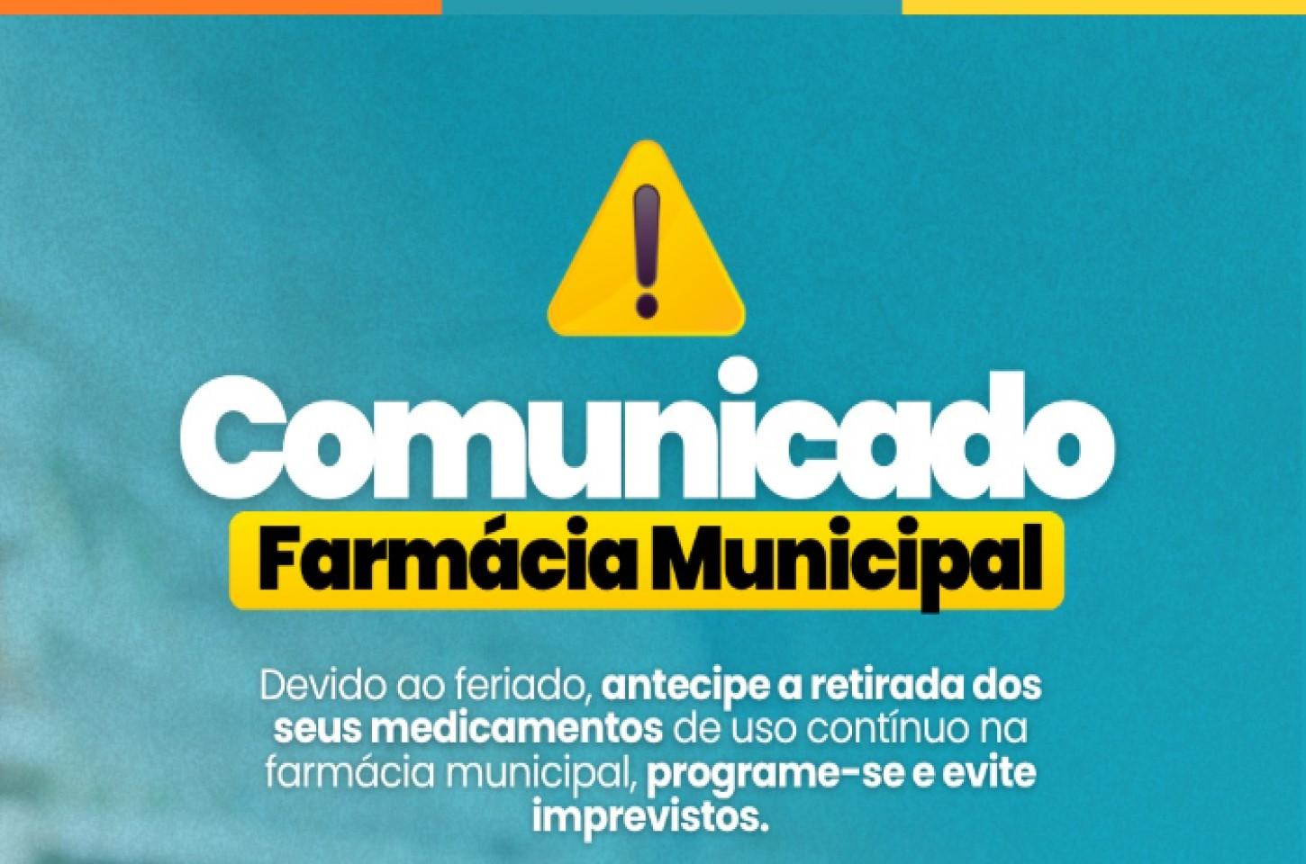 Farmácia Municipal - Horário Especial