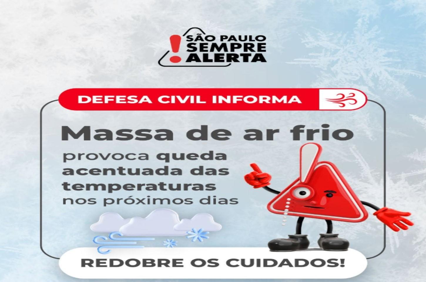 Frente fria mantém temperaturas baixas em São Paulo; Ilha Solteira terá manhã fria e tarde amena nesta quinta-feira