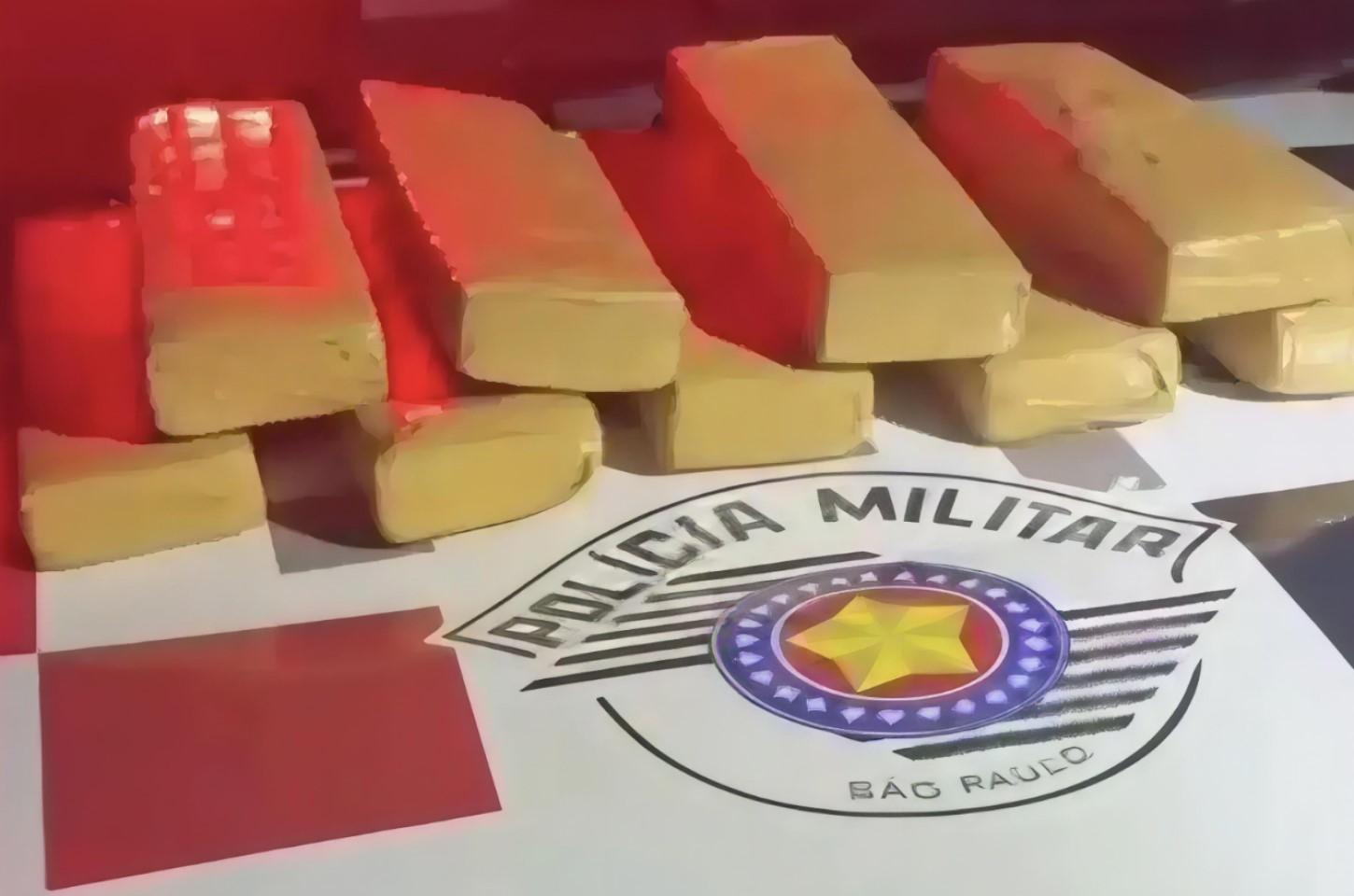Jovem é preso com quase 10 quilos de maconha após perseguição policial em Castilho