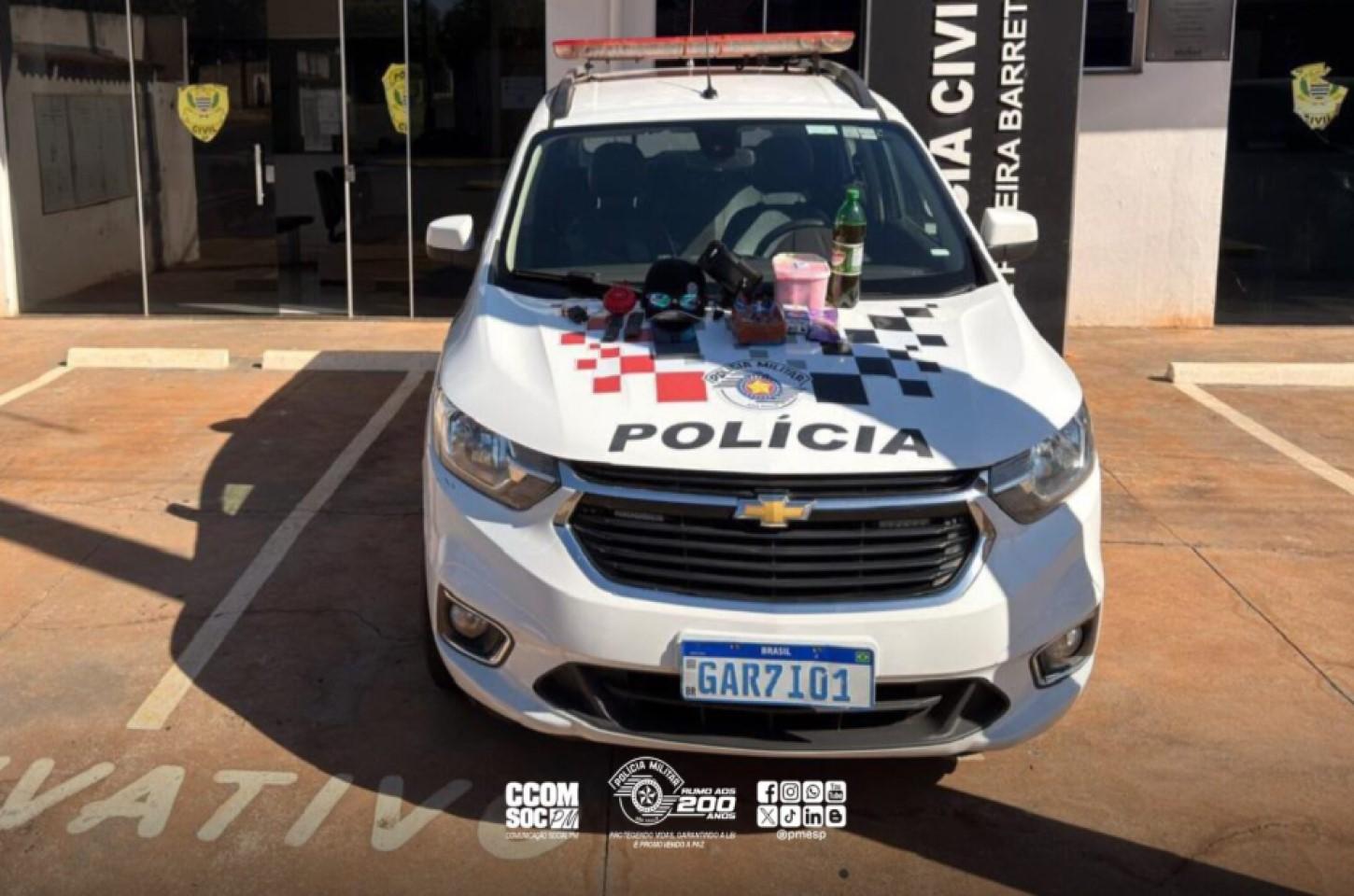 Homem é preso em flagrante após invadir residência e furtar diversos objetos em Pereira Barreto