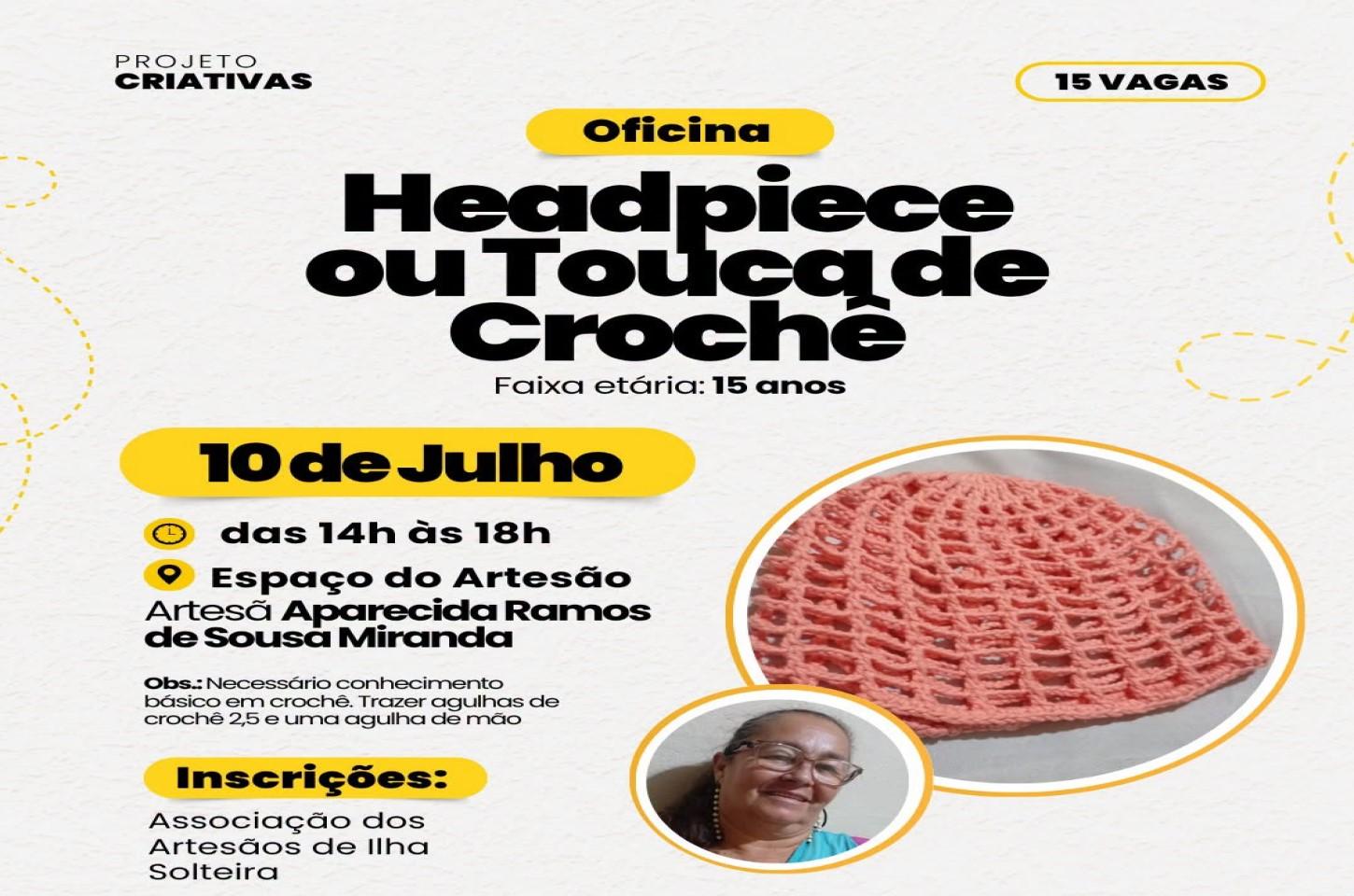 Ilha Solteira abre inscrições para oficina gratuita de touca de crochê; vagas são limitadas