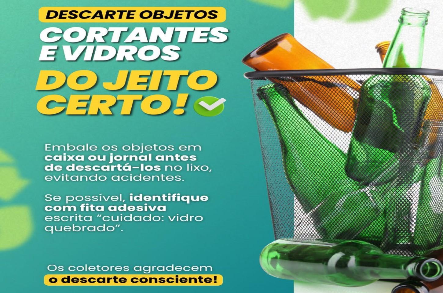 Prefeitura reforça orientações para o descarte correto do lixo em Ilha Solteira