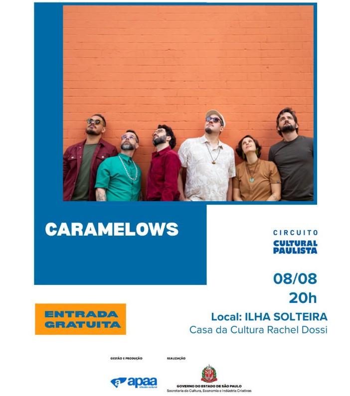 Caramelows abre programação da 8ª FLIS com show gratuito em Ilha Solteira