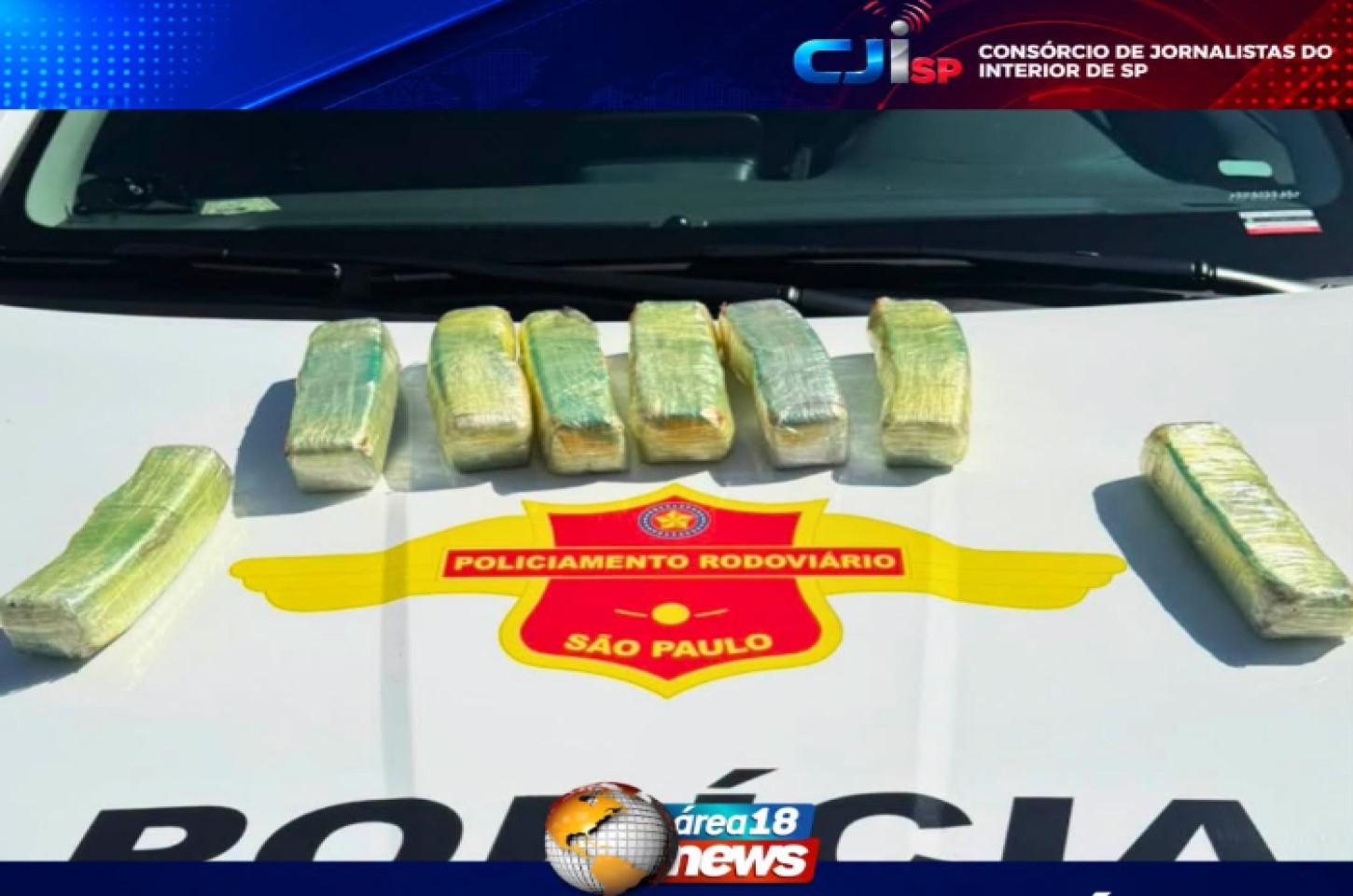 Policiamento Rodoviário apreende mais de 4 quilos de pasta base de cocaína e prende dois bolivianos em Mirandópolis