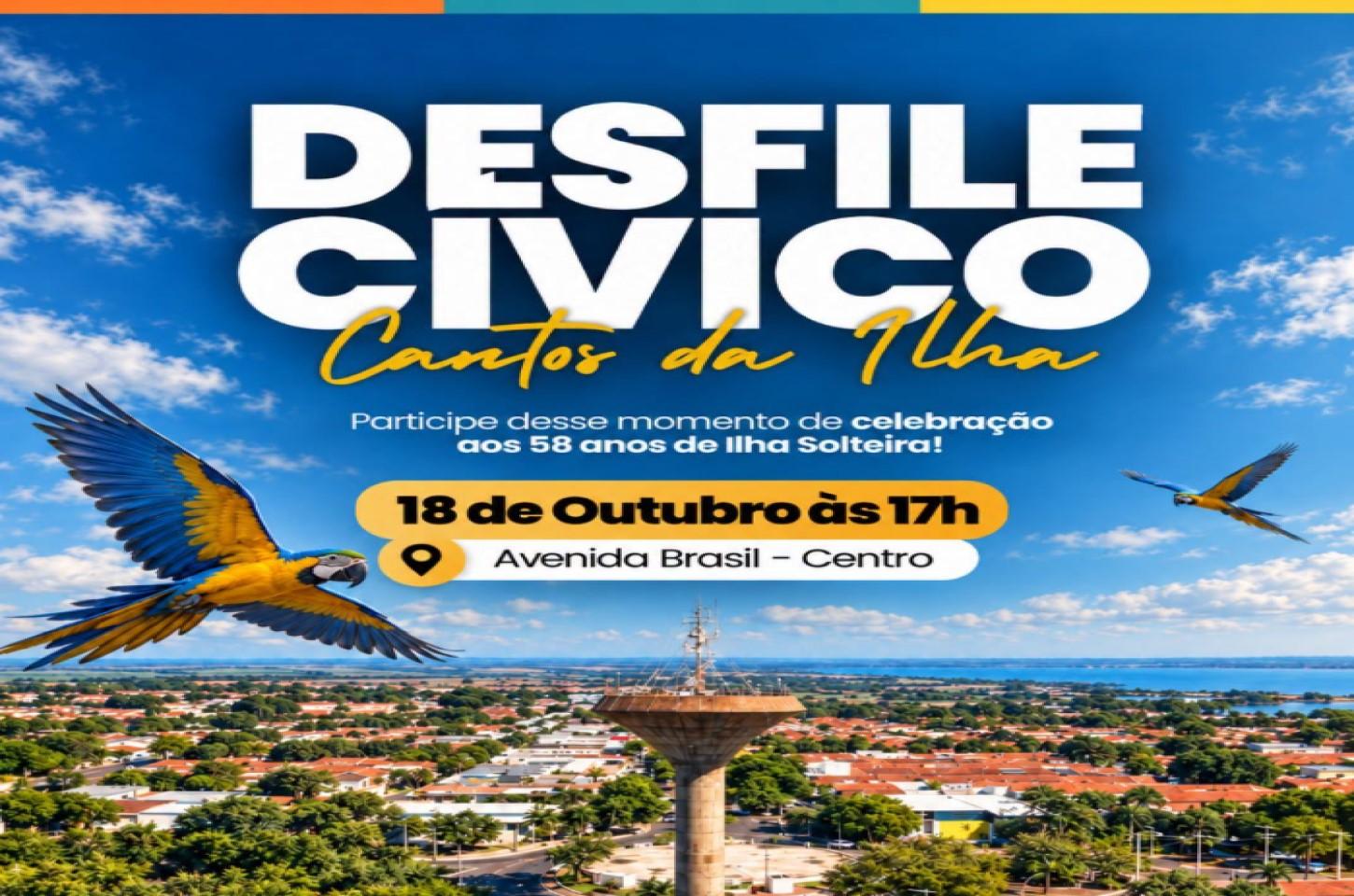 Desfile Cívico de Ilha Solteira será realizado neste domingo com tema “Cantos da Ilha”
