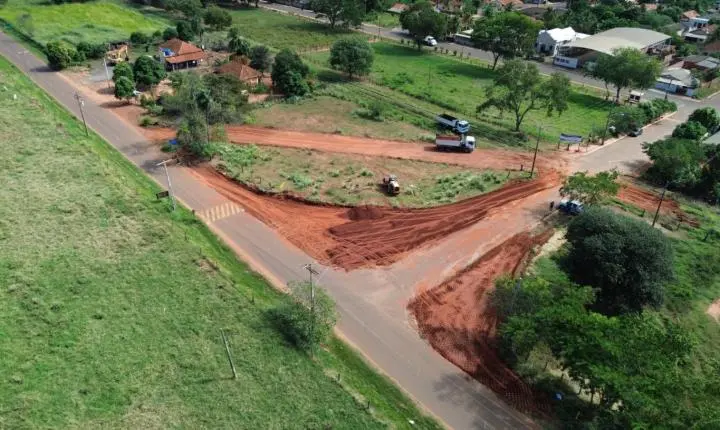 Atenção Motoristas: Andradina terá desvio no trânsito para obra de rotatória no bairro Planalto