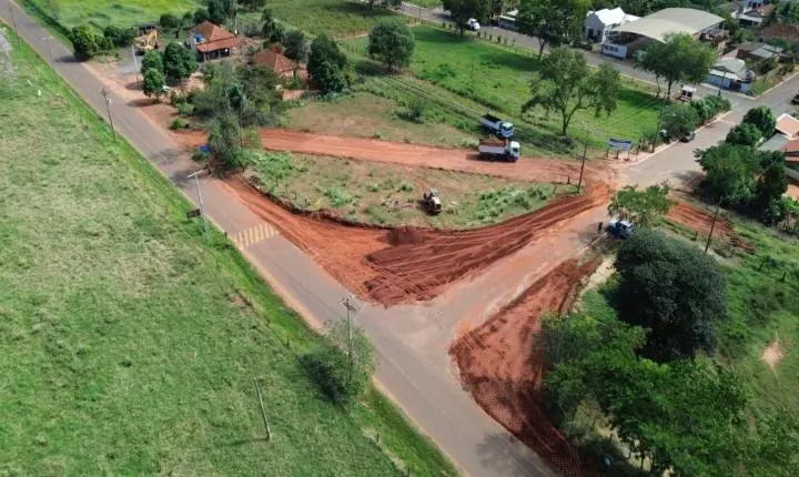 Atenção Motoristas: Andradina terá desvio no trânsito para obra de rotatória no bairro Planalto