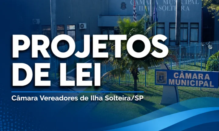 Câmara de Ilha Solteira recebe quatro projetos de lei durante a 58ª Sessão Ordinária