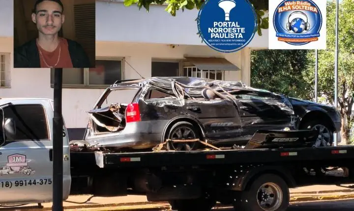 Capotamento na madrugada mata estudante da Unesp em Ilha Solteira