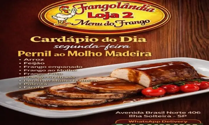 Cardápio | Segunda-feira | Frangolândia