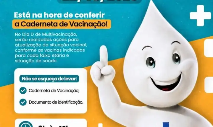 Dia D de Multivacinação será realizado neste sábado em todas as UBSF de Ilha Solteira