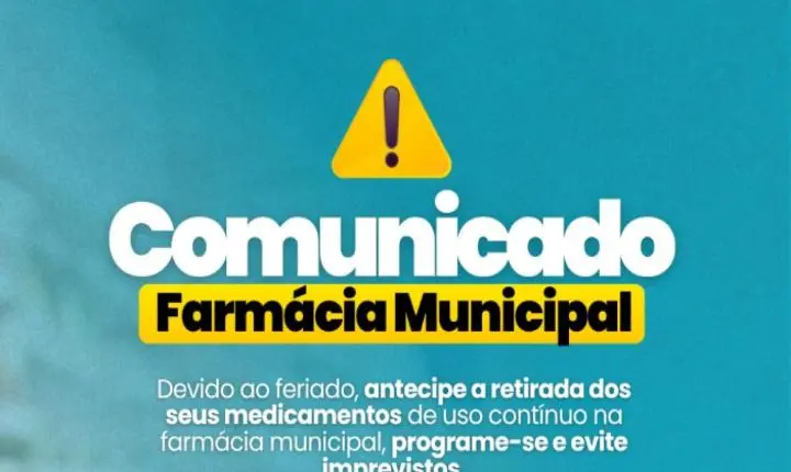 Farmácia Municipal - Horário Especial
