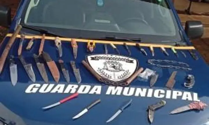 GCM de Ilha Solteira registra 30 apreensões de armas brancas em quatro meses