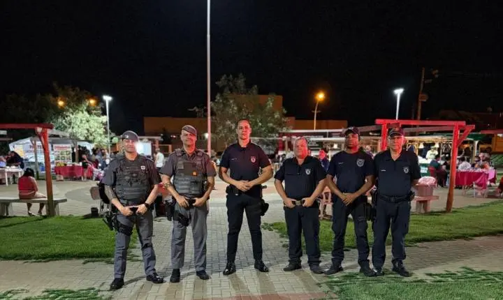 Guarda Civil Municipal e Polícia Militar reforçam segurança durante a Feira Livre Noturna em Ilha Solteira
