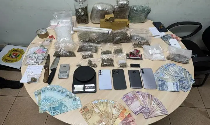 Polícia Militar prende suspeito de tráfico e apreende mais de 4,8 quilos de drogas em Ilha Solteira