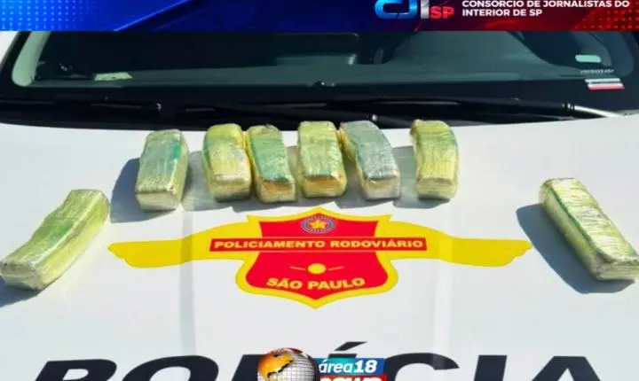 Policiamento Rodoviário apreende mais de 4 quilos de pasta base de cocaína e prende dois bolivianos em Mirandópolis