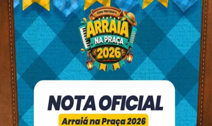 Prefeitura adia Arraiá na Praça após chuvas e divulga nova programação