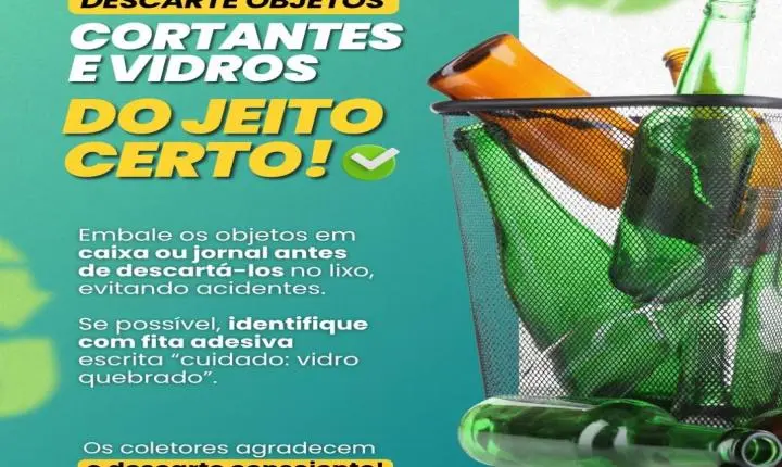 Prefeitura reforça orientações para o descarte correto do lixo em Ilha Solteira