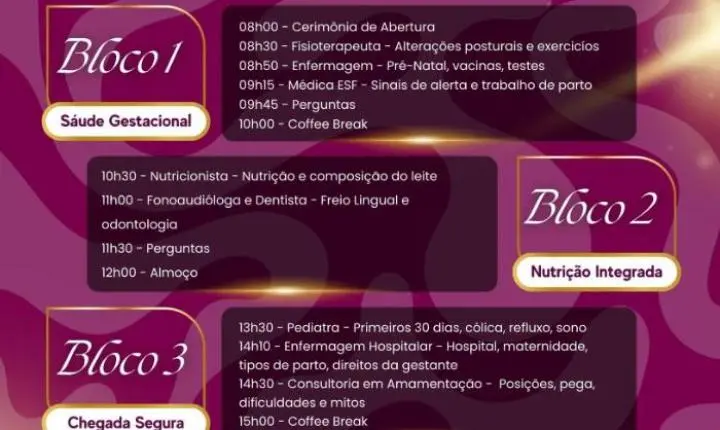 Projeto Gestar reúne profissionais e orienta gestantes sobre gravidez, parto e cuidados com o bebê