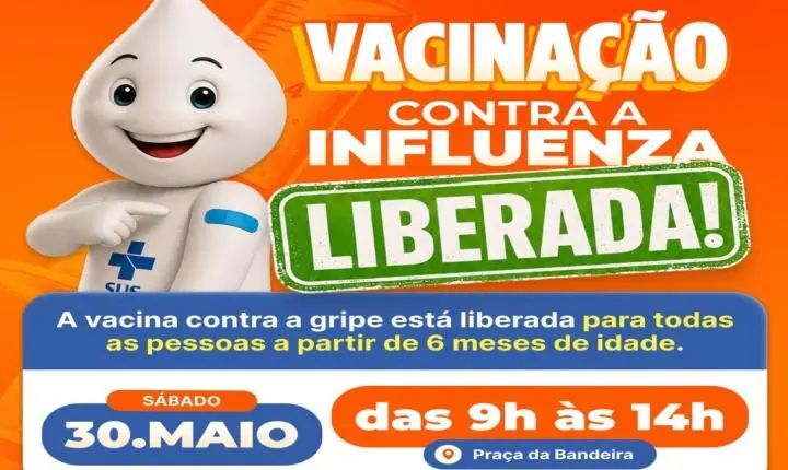 Vacinação contra a gripe é liberada para toda a população em Pereira Barreto