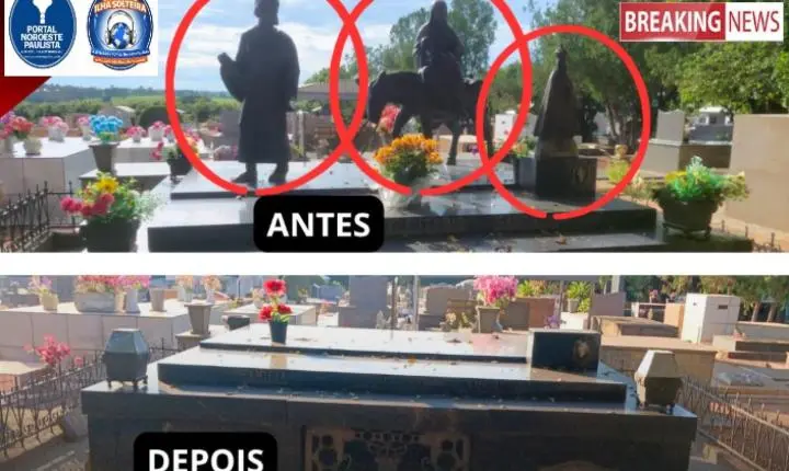 Vandalismo e furtos em cemitério de Mirandópolis causam revolta em famílias